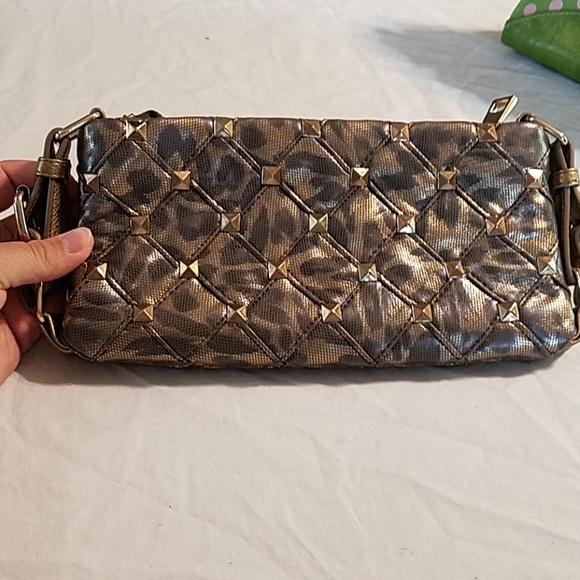 Gold studded clutch by Bebe. EUC - Picture 1 of 5